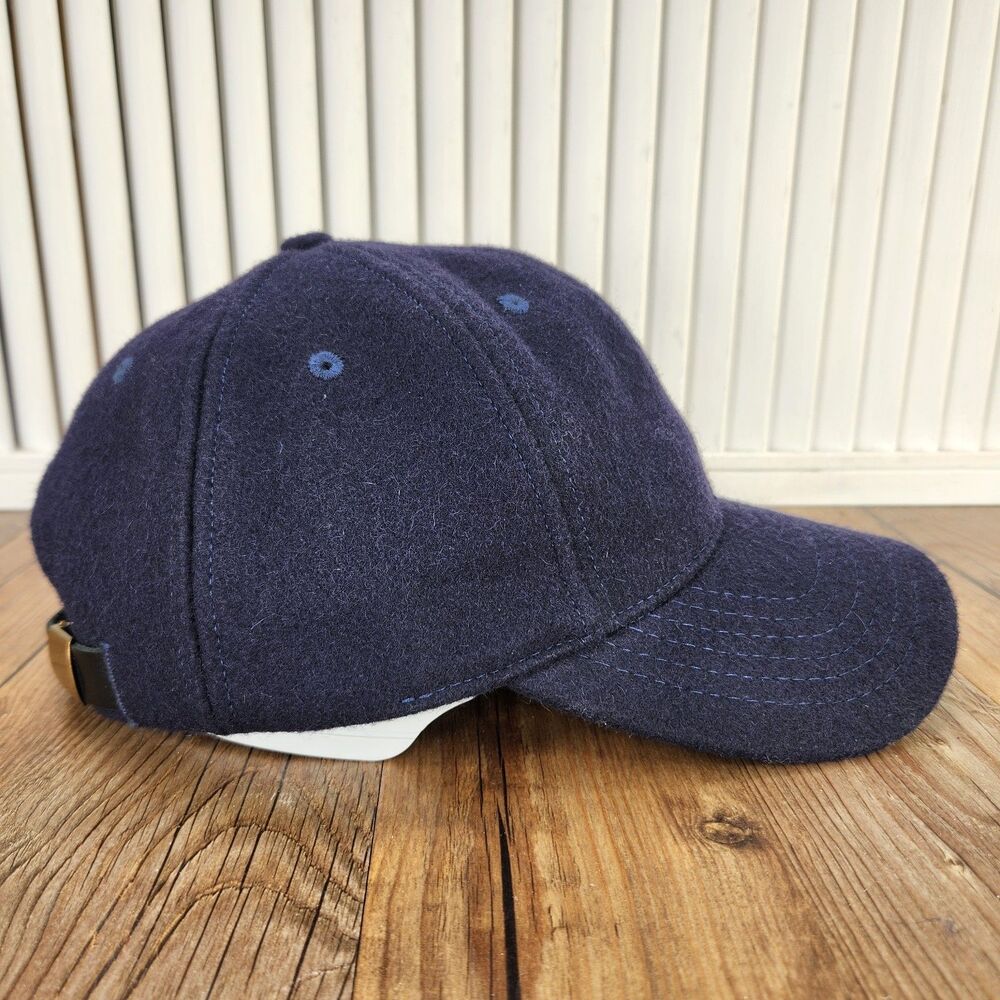 Aether Wool Hat Total Eclipse Blue Strapback Merino Wicking Baseball Dad Cap USA - Picture 3 of 9